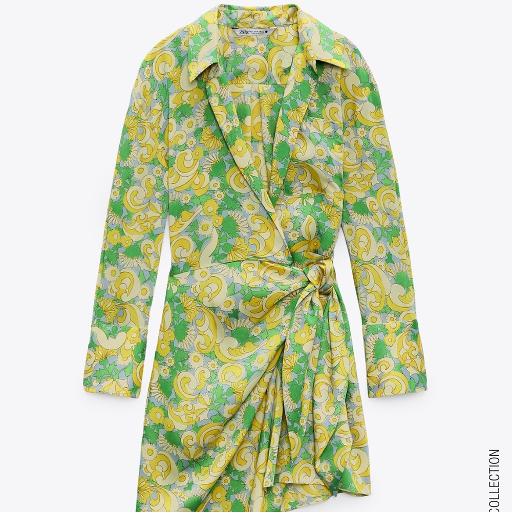 ZARA Printed Dress with Headband